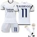 XNB 2023-2024 Real Madrid Home Shirt #11 Rodrygo Sportswear Soccer Activewear Set
