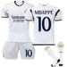 XNB 2023-2024 Real Madrid Home Shirt #10 Mbappe Sportswear Soccer Activewear Set