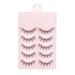 ZPAQI 5 Pairs Makeup Eyelashes 3D False Lashes Soft Wispy Natural Lashes Extension