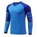 iiniim Kids Padded Football Goalkeeper Shirts Soccer Jersey Goalie Athletic T-Shirt Sports Top Activewear Blue 9-10