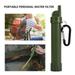 JUNWELL Portable Water Purifier Water Filter Straw Outdoor Survival Water Purification Straw for Camping Hiking Travel Emergency Gear