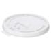 [100 Pack] White Flat Tear Back Lids for Hot Cup Coffee Cup Paper Cup - Universal Size Fits 10 12 16 20oz Disposable Cups - White Coffee Cup Lids Standard 90mm