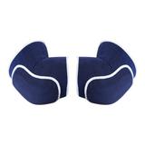 1 Pair Elbow Pads Soft Elastic Breathable Fabric Joint Pain Relief Compression Arm Sleeve Wrap Padded Soft Support Cushion-Blue