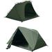 Camping Dome Tent 1to 2 Person- Free Standing Lightweight Waterproof Solo Tent Easy Set Up for Hiking and Outdoor for All Seasons Backpacking Tent (Cotton Inner Tent+Oxford Outer Fly+TPU)