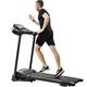 Electric Treadmill Foldable Exercise Walking Machince for Apartment Home/Office Jogging Compact Folding Easy Assembly 12 Preset Program 2 Wheels LCD Display