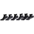 Nike Toddler/Little Kid s Athletic Ankle Socks 6-Pairs Black/Grey Youth Sz 10C-3Y