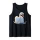 Schwan Höckerschwan Schwäne Gans Ente Swan Weißer Schwan Tank Top