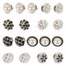 Vintage Decor 20 Pcs Bags Decorations Buttons Sewing Free Anti-Unwanted-Exposure Buckle Pearl Suit Plastic Iron Miss