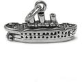 Cruise Ship Charm Sterling Silver 13Mm Silver Boat Charms 925 Sterling Silver Charms Ocean Charms Nautical Charms Cruise Charms - SP418