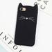 3D Cartoon Smile Black Cat Ear Beard Soft Silicone Case For iPhone SE 11 12 13 14 Pro Max Plus Rubber Cover Phone Case