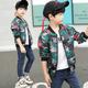 Kid Boy Spring Jackets Coat Army Green Bomber Jacket Windbreaker Autumn Jacket Patchwork Kids Children Jacket