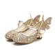 Girls' Cosplay Shoes Heels Glitters Heel Cosplay Lolita Children's Day Rubber PU Cosplay Big Kids(7years ) Little Kids(4-7ys) Gift Daily Festival Walking Shoes Buckle Sequin Purple Rosy Pink Silver