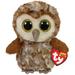 TY Beanie Boos - PERCY the Brown Owl (Glitter Eyes Regular Size - 6 ) Bonus Random 1 TY Eraser