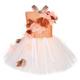 Moana Prinzessin Moana Pocahontas Kleid Blumenmädchen Kleid Tüll-Kleider Mädchen Film Cosplay Cosplay Orange Kindertag Maskerade Kleid