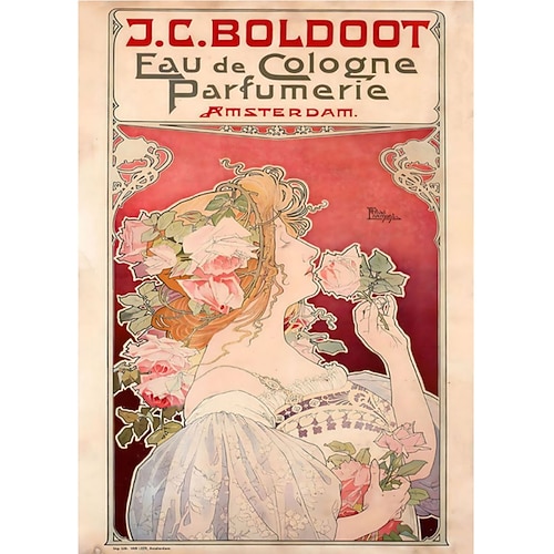 Menschen Wandkunst Leinwand Vintage Jugendstil Alphonse Mucha Drucke und Poster abstrakte Porträtbilder dekorative Stoffmalerei für Wohnzimmer Bilder ohne Rahmen Image