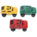 3pcs Plastic Track Car Children Toys Children Mini Car Toy without Battery Random Color/Style