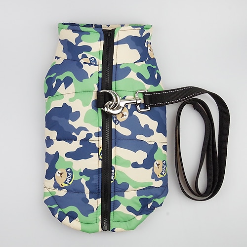 Hundekleidung für kleine Hunde Winterwelpe Haustier Hundekleidung wasserdichte mittelgroße Hundemanteljacke (l, orange) Image