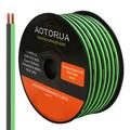 AOTORUA 100FT 14/2 Gauge Power Ground Cable 14 AWG Stranded Flexible Wire for Electrical Wire Primary Automotive Wire Battery Cable Car Audio Speaker 12 Volt Low Voltage Wiring