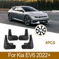 SUNFEX 4Pcs Car Black Mud Flaps Mudguard Fenders Cover Trim For Kia Ev6 2022+