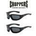 2 Pair Choppers Padded Foam Sunglasses Motorcycle Ride Glasses Smoked Gray Lens by MDream