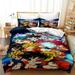 3PCS New Naruto Bedding Bed Set Twin Full Queen King Size Itachi Akatsuki Kakashi Uzumaki Action Figure 1 Duvet Cover 2 Pillowcase