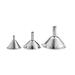 Stainless steel funnel set 3PCS Stainless Steel Funnel Spices Essentail Oil Flask Funnel Wine Water Filter Funnel for Home Kitchen