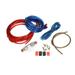 Docooler 1200W Car Audio Subwoofer Amplifier Installation Kit AMP RCA Wiring Kit Cable Fuse Holder Wire Cable