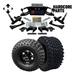 Hardcore Parts 6â€� Heavy Duty Double A-Arm Suspension Lift Kit for Club Car DS Golf Cart (2004.5-Up) with 10 Black BULLDOG Wheels and 22 x11 -10 DOT rated All-Terrain tires