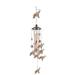 mnjin home garden decoration vintage wrought iron hummingbird elephant wind chime pendant b