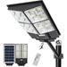 2000W Solar Street Lights Outdoor with Montion Sensor Solar Parking Lot Lights with IP66 Waterproof 6500K AUTO Dusk to Dawn Ideal for Yard Stadium Lawn