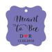 Darling Souvenir Meant to Bee Engagement Bonbonniere Hang Tag Custom Initials & Wedding Date Favor Tags -Lavender-50 Tags