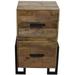 Anaheim Katy Solid Wood Filing Cabinet in Brown