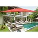 6x9FT Outdoor Rectangular Umbrella with with Crank and Push Button Tilt Large Sun Patio Waterproof Umbrella for Deck Pool Backyard Garden No Base Included Brick Red