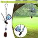 HTHJSCO Butterfly Wind Chime Garden Metal Wind Bell Tube Hanging Ornament for Indoor Decoration Outdoor Suitable