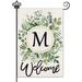 HGUAN Beauty Monogram Letter D Fall Garden Flag Small Vertical Double sided Personalized Letter Garden Flag Fall Courtyard House Welcome Flag Beautiful Flowers Elegant Black