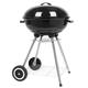 Charcoal Grill with Wheels Portable Barbecue Grill for Outdoor Cooking Barbecue Camping BBQ Coal Kettle Grill