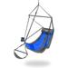 QCAI Lounger Hanging Chair - Portable Outdoor Hiking Backpacking Beach Camping and Festival Hammock Chair - Royal/Charcoal