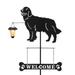 BAYN Solar Golden Retriever PEF1 Garden Stakes Decorative with a Lantern Dog Silhouette Welcome Sign Outdoor Garden Decor for Yard Lawn Patio Pathway