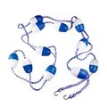 5m / 16.4 ft Pool Safety Float Lines Blue and White Divider Rope Pool Rope Cordon Pool Safety Divider Lane Line with Floats Hooks Swim Lane Rope Swimming Pool Divider Lane Rope Pool Equipm