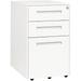 TJUNBOLIFE Laura Davidson Stockpile Square Mobile 3-Drawer Black File Cabinet