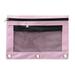 YOLOKE Zippered Pencil Pouch with 3-Ring Binder Compatibility Multi-functional Organizer for School Office or Travel(Pinkï¼‰