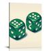 COMIO Green Lucky Poster - Playing Card Green Wall Art Poker Room Decor Green Trendy Wall Art Funky Green Posters Aesthetic Pictures Retro Ace Prints for Dorm Bedroom