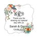 Darling Souvenir Thank You For Sharing Our Special Day Custom Monogram Initials Hang Tags Personalized Wedding Favor Gift Tags-Floral White-100 Tags