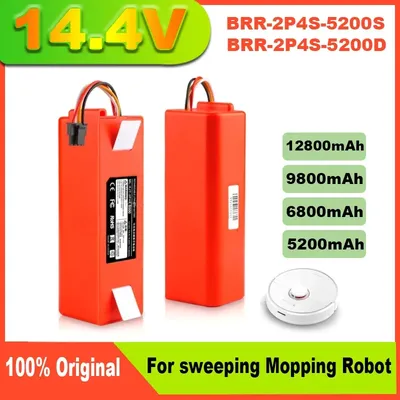 12800 mAh Kehrmaschine Akku BRR-2P4S-5200D 5200S für XIAOMI Roborock S50 S51 S55 T60 Kehr Wischen Roboter Staubsauger Image