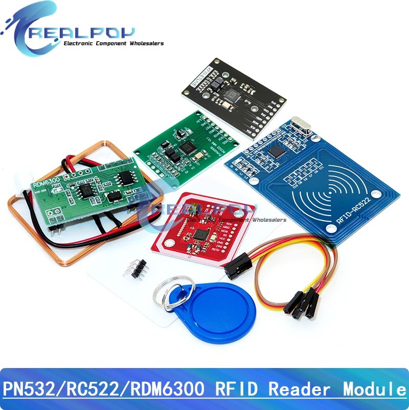 NFC-RFID-Modul RC522 MFRC-522 PN532 RDM6300 Kits S50 13,56 MHz 125 kHz 6 cm mit Tags SPI Write & Read für Arduino Uno 2560 Image