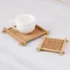 Wärme isolierung Untertasse Bambus Tee tasse Matte Tabletts Untersetzer Küchen zubehör Tischset