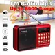 K11 fm wiederauf ladbarer mini tragbarer radio handheld digital fm usb tf mp3 player lautsprecher