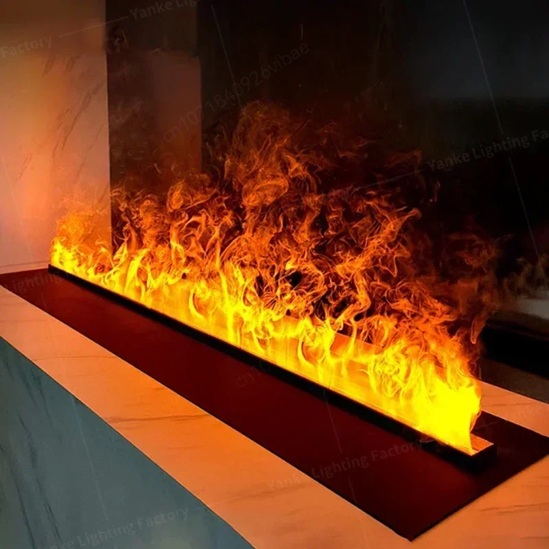 3D-zerstäubter Kamin mit bunter Flamme, ECO, dekorativer intelligenter Wasserdampfkamin, Wohnzimmer, Schlafzimmer, moderne Heimdekoration Image