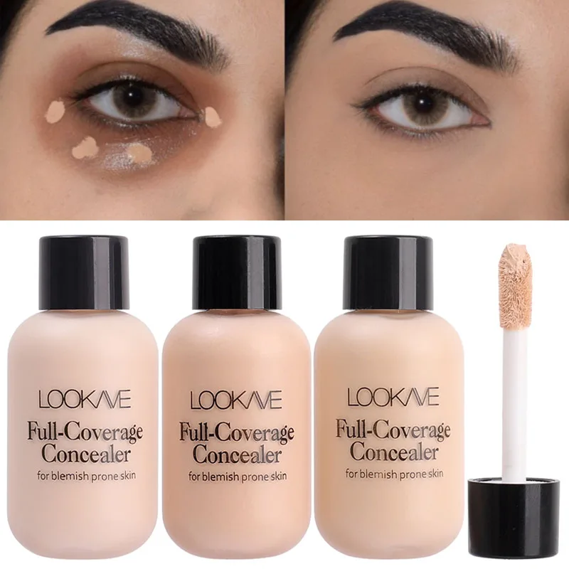 Volle Abdeckung Flüssigkeit Concealer Creme Make-Up 12ML Unsichtbare Augen Augen Augenringe Creme Gesicht Foundation Wasserdichte Make-Up Basis Kosmetik Image