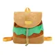 Damen-Rucksack mit Kordelzug Mädchen-Cartoon-Hamburger-Rucksack Schüler-Schultasche